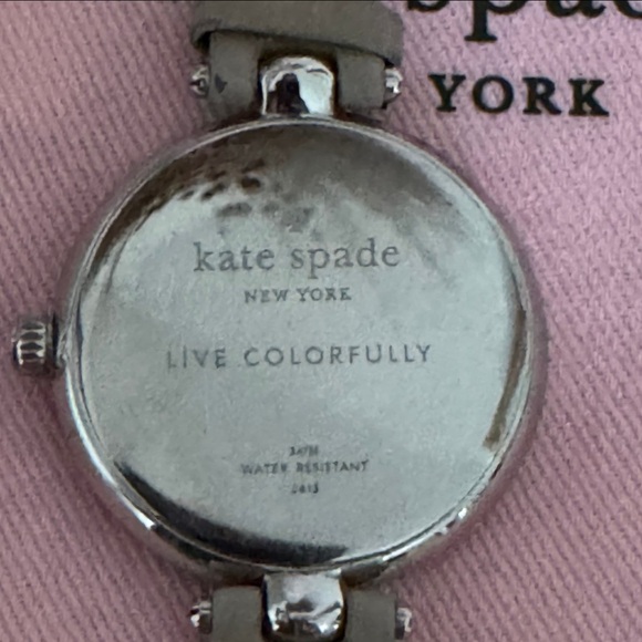 Kate Spade Silver Watch with Taupe Strap - Picture 6 of 11